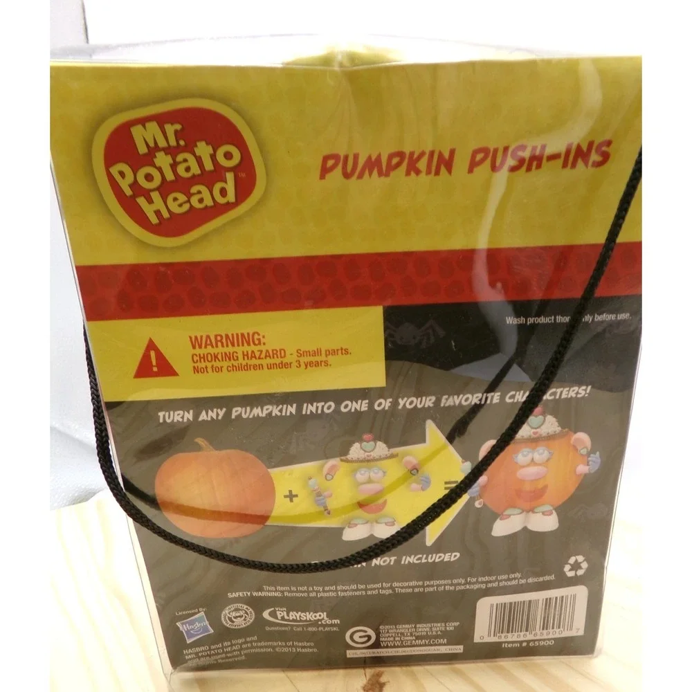 Gemmy 2013‎ Playskool Mr Potato Head Pumpkin Push Ins NEW